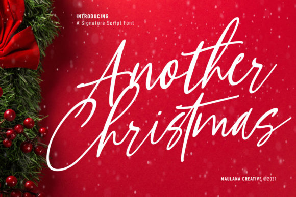 Another Christmas Script: A Festive Font for Year-Round Projects