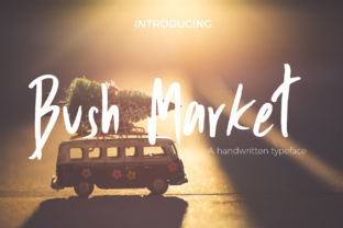 Bush Market Script: A Handwritten Font with a Rough, Expressive Edge