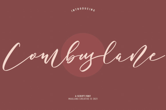 Combuslane Script: A Modern Handwritten Typeface