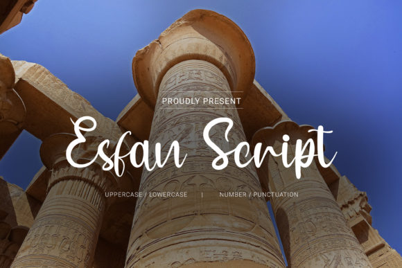 Esfan Script: The Dance of Elegant Typography