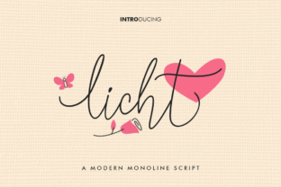 Licht Script: A Modern Monoline Typeface for Clean Branding