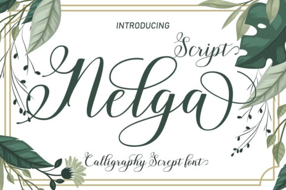 Nelga Script: The Handwritten Font That Brings Elegance to Any Project