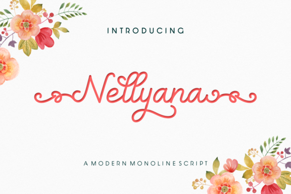 Nellyana Script: The Tulip-Inspired Font for Elegant Branding