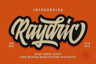 Raydric Script: A Shadow Outline Font for Bold Branding
