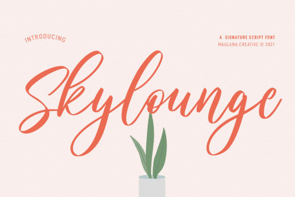 Skylounge Signature Script: A Romantic Touch for Modern Design