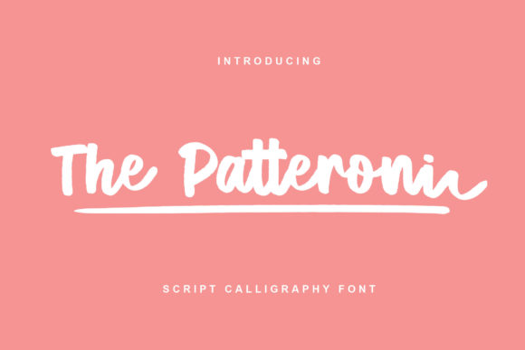 The Patteroni Script: Your Go-To Handwritten Font for Authentic Design