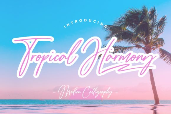 Tropical Harmony Script: Adding Romance to Your Design