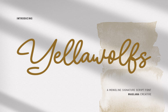 Yellawolfs Script: A Designer's Guide to This Elegant Font