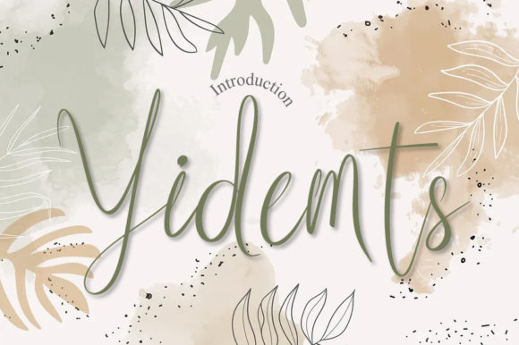 Yidemts Script: A Handwritten Font for Authentic Branding